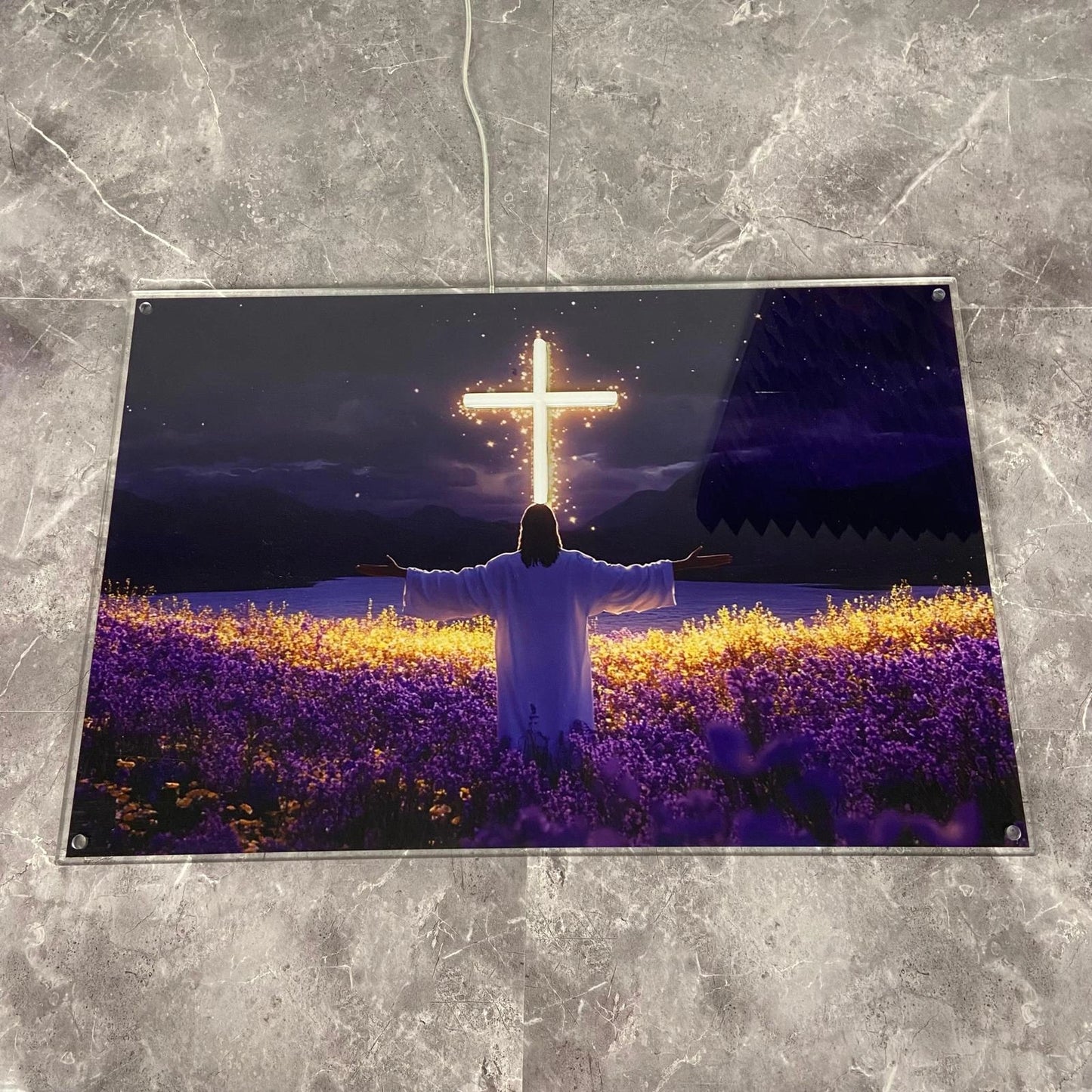 ChristianLegacy Jesus LED Poster