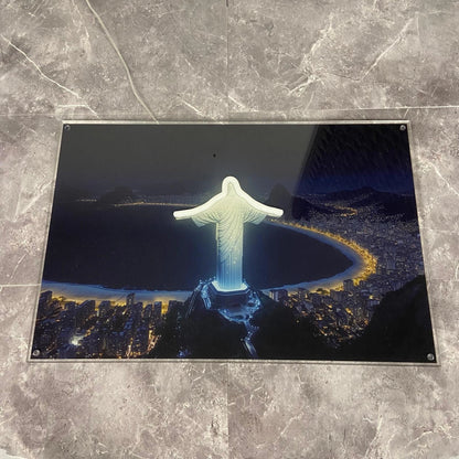 ChristianLegacy Cristo Redentor LED Poster